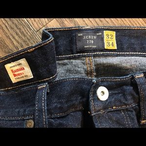 J Crew 770 Japanese Kaihara Denim Jeans 32x34